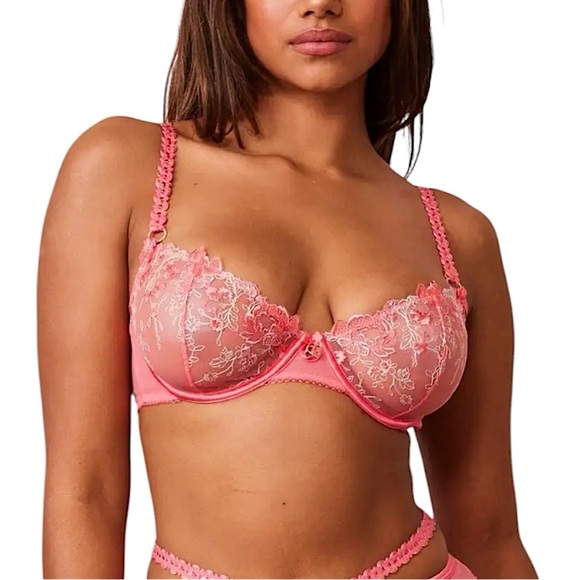 Lounge Casey Girly Elegant Lace Underwire Bra - Picture 1 of 13